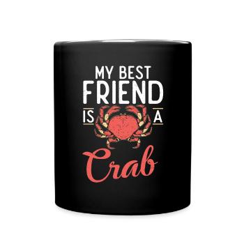 Crab Lover Gifts - Full Colour Mug - black - Front