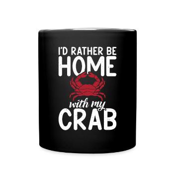 Krabbenliebhaber Geschenke - Tasse einfarbig - Schwarz - Vorne