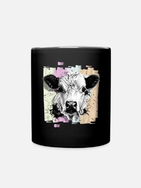 Vache - Mug uni - noir