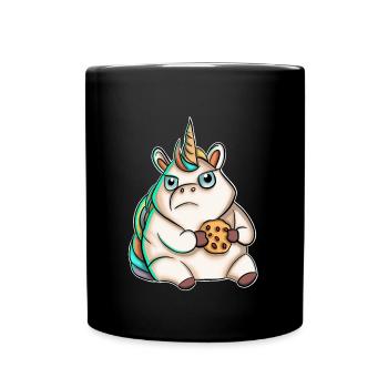 Biscuit licorne - Mug uni - noir - Devant