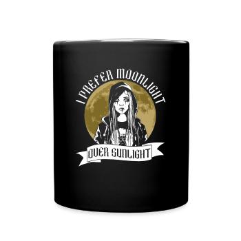 Clair de lune avant la lumière du soleil - Moontan Gothic Goth - Mug uni - noir - Devant