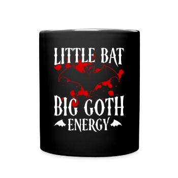 Baby Bat Gothic Goth Grufti Saying - Full Colour Mug - black - Front
