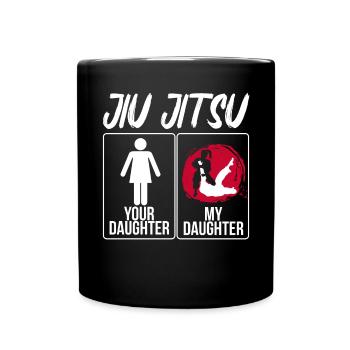 Brazilian Jiu Jitsu MMA Bjj Hugger - Tasse einfarbig - Schwarz - Vorne