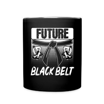 Brazilian Jiu Jitsu MMA Bjj Hugger - Tasse einfarbig - Schwarz - Vorne
