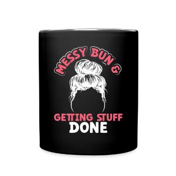 Petit pain en désordre et choses - Mug uni - noir - Devant
