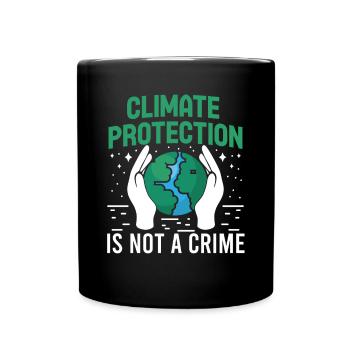 Activisme environnemental Protection du climat, pas crime Terre - Mug uni - noir - Devant