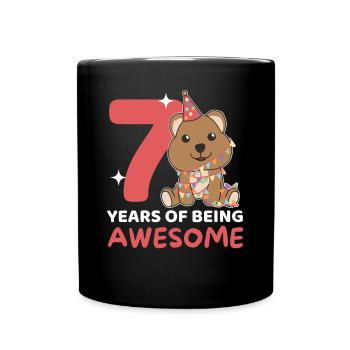 Quokka pour les enfants de 7 ans - Mug uni - noir - Devant
