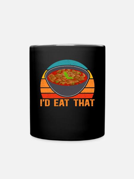 Gulasch Ungarischer Gulasch Geschenk - Tasse einfarbig - Schwarz