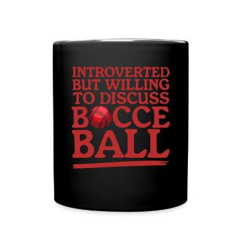 Boccia Bocce Bocciaspieler Boulesport Geschenk - Tasse einfarbig - Schwarz - Vorne