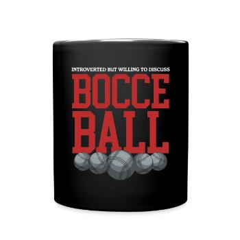 Boccia Bocciaspieler Bocce Boulesport Geschenk - Tasse einfarbig - Schwarz - Vorne