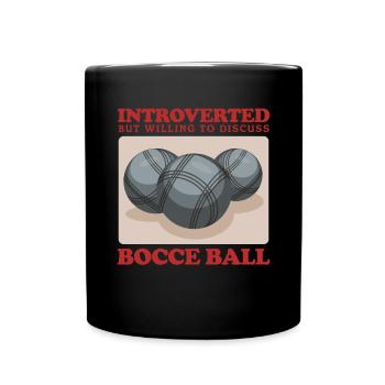 Boccia Bocciaspieler Boulesport Bocce Geschenk - Tasse einfarbig - Schwarz - Vorne