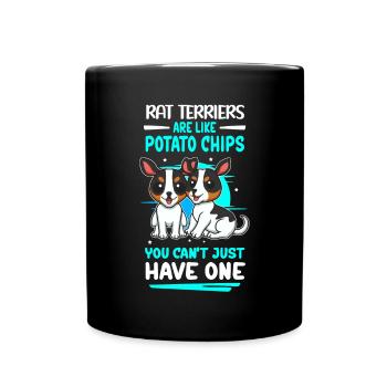 Rat Terrier Chiens Chien Propriétaire Cadeau - Mug uni - noir - Devant