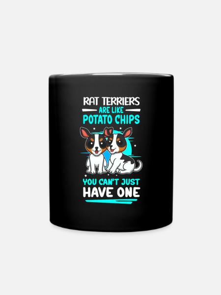 Rat Terrier Hunde Hundebesitzer Geschenk - Tasse einfarbig - Schwarz