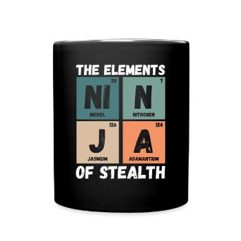 Les éléments du camouflage - Mug uni - noir - Devant