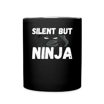Ninja silencieux sombre - Mug uni - noir - Devant