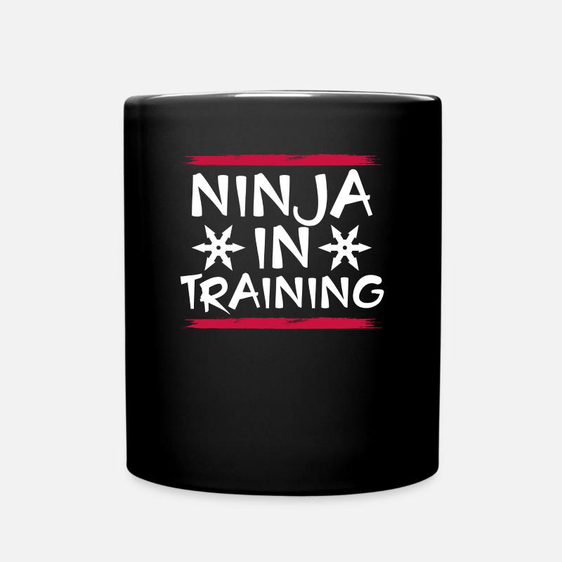 Ninja Im Training - Tasse einfarbig - Schwarz