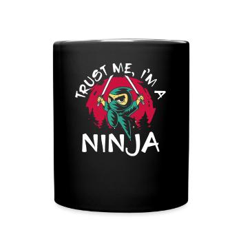 Faites confiance à un ninja cool - Mug uni - noir - Devant