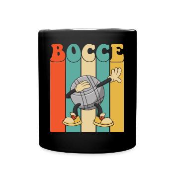 Boccespieler Dabbing Bacce Ball mit Jack Bocci - Tasse einfarbig - Schwarz - Vorne