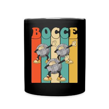 Boccespieler Dabbing Bacce Ball mit Jack Bocci - Tasse einfarbig - Schwarz - Vorne