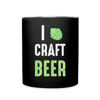 I brew beer brewer brewer beer love - Full Colour Mug - black - Front