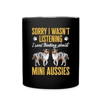 Miniature Australian Shepherd - Full Colour Mug - black - Front