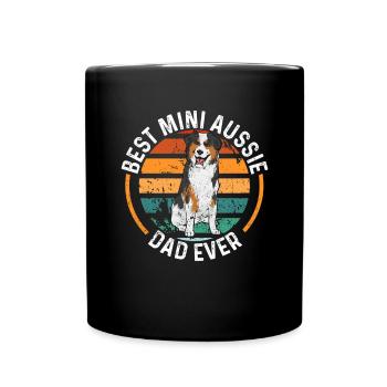 Miniature Australian Shepherd - Full Colour Mug - black - Front