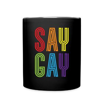 Droits des homosexuels Mois de la fierté arc-en-ciel LGBTQ Gay Pride - Mug uni - noir - Devant