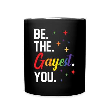 Droits des homosexuels Mois de la fierté arc-en-ciel LGBTQ Gay Pride - Mug uni - noir - Devant