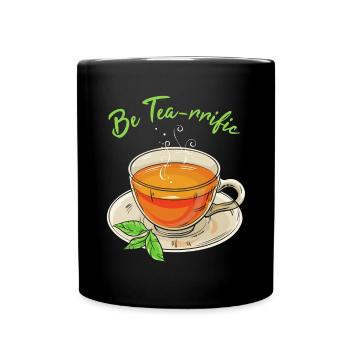 Tea Pun - Full Colour Mug - black - Front