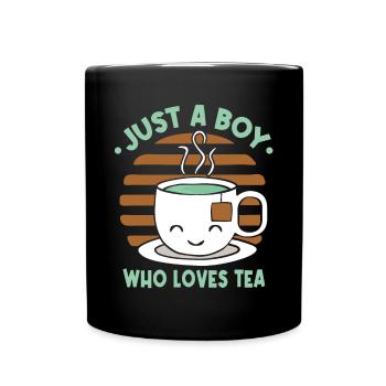 Juste un garçon qui aime le thé - Mug uni - noir - Devant