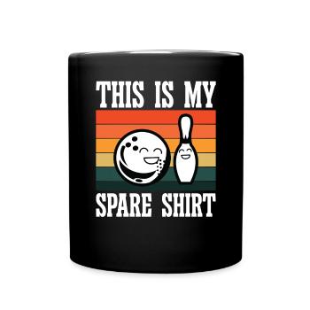 This is my Spare Shirt - Tasse einfarbig - Schwarz - Vorne
