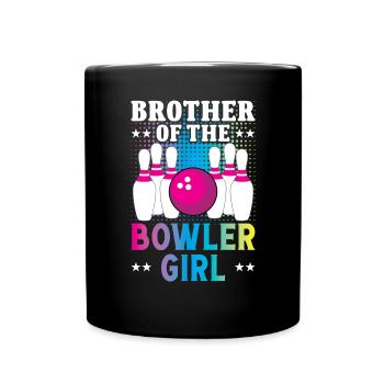 Brother of the Bowler Girl - Tasse einfarbig - Schwarz - Vorne