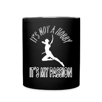 Tir à l’arc Sports de tir à l’arc équestre Idée cadeau - Mug uni - noir - Devant