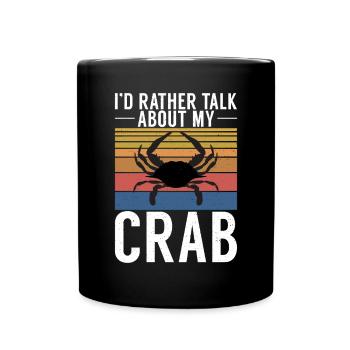 Krabbenliebhaber Geschenke - Tasse einfarbig - Schwarz - Vorne