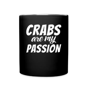 Krabbenliebhaber Geschenke - Tasse einfarbig - Schwarz - Vorne