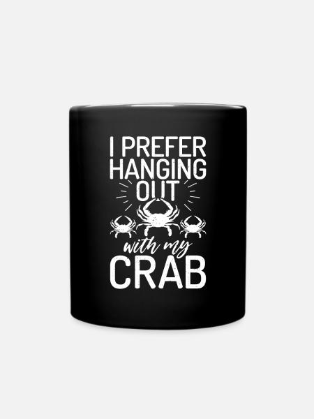 Krabbenliebhaber Geschenke - Tasse einfarbig - Schwarz