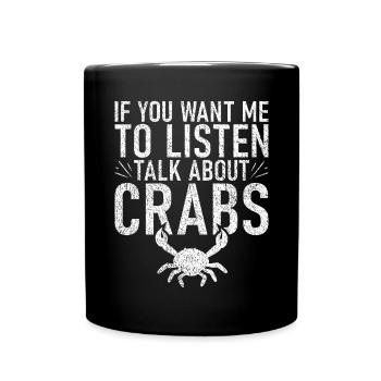 Cadeaux Crab Lover - Mug uni - noir - Devant