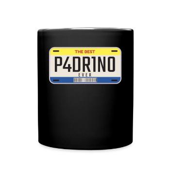 Mexican Godfather Car Plate Best Padrino De Boda - Full Colour Mug - black - Front