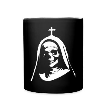 Invoquez la nonne d’horreur surnaturelle captivante, S - Mug uni - noir - Devant