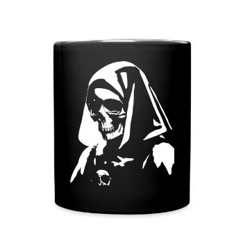 Enigmatic Charm Abounds in Unholy Nun, Satanic, a - Full Colour Mug - black - Front