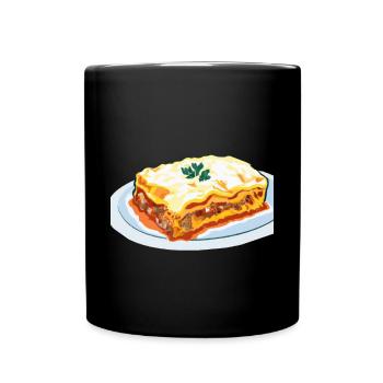 Lasagna pasta casserole - Full Colour Mug - black - Front