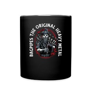 Bagpiper Scottish bagpipe sound - Mug uni - noir - Devant