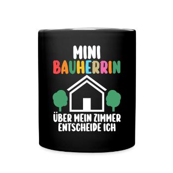Bauherrin - Tasse einfarbig - Schwarz - Vorne