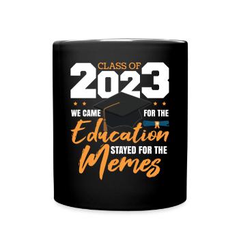 Classe de 2023 Graduation College Senior Degree - Mug uni - noir - Devant
