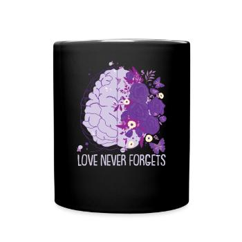 Love Never Forgets - Full Colour Mug - black - Front
