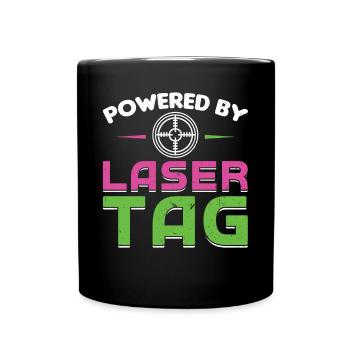 Propulsé par Laser Tag - Mug uni - noir - Devant