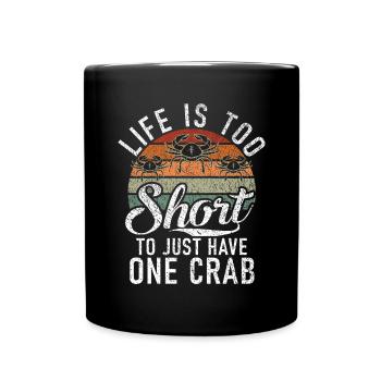 Krabbenliebhaber Geschenke - Tasse einfarbig - Schwarz - Vorne