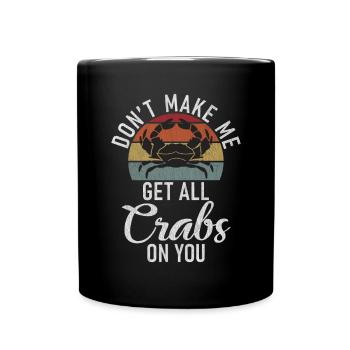 Krabbenliebhaber Geschenke - Tasse einfarbig - Schwarz - Vorne