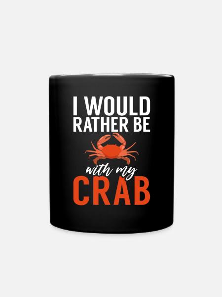 Krabbenliebhaber Geschenke - Tasse einfarbig - Schwarz