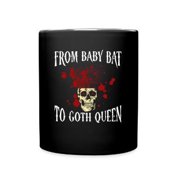 From Baby Bat to Goth Queen Gothic - Full Colour Mug - black - Front
